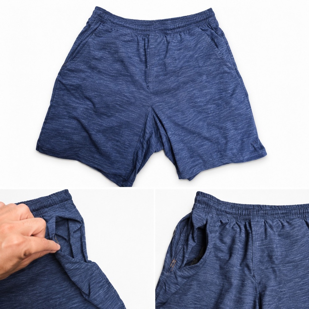 Lululemon Shorts Men's SMALL Blue Pace Breaker Activewear